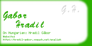 gabor hradil business card